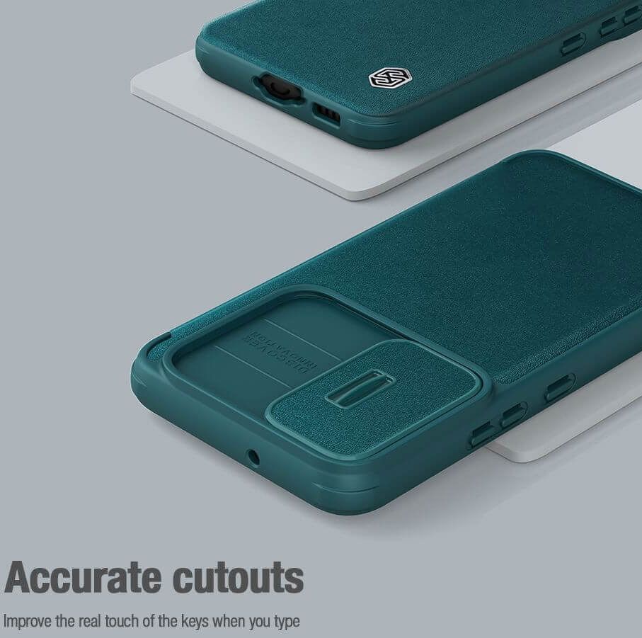 Nillkin Qin Pro Leather Samsung Galaxy S23 Plus Hoesje Slider Zwart afbeelding 11