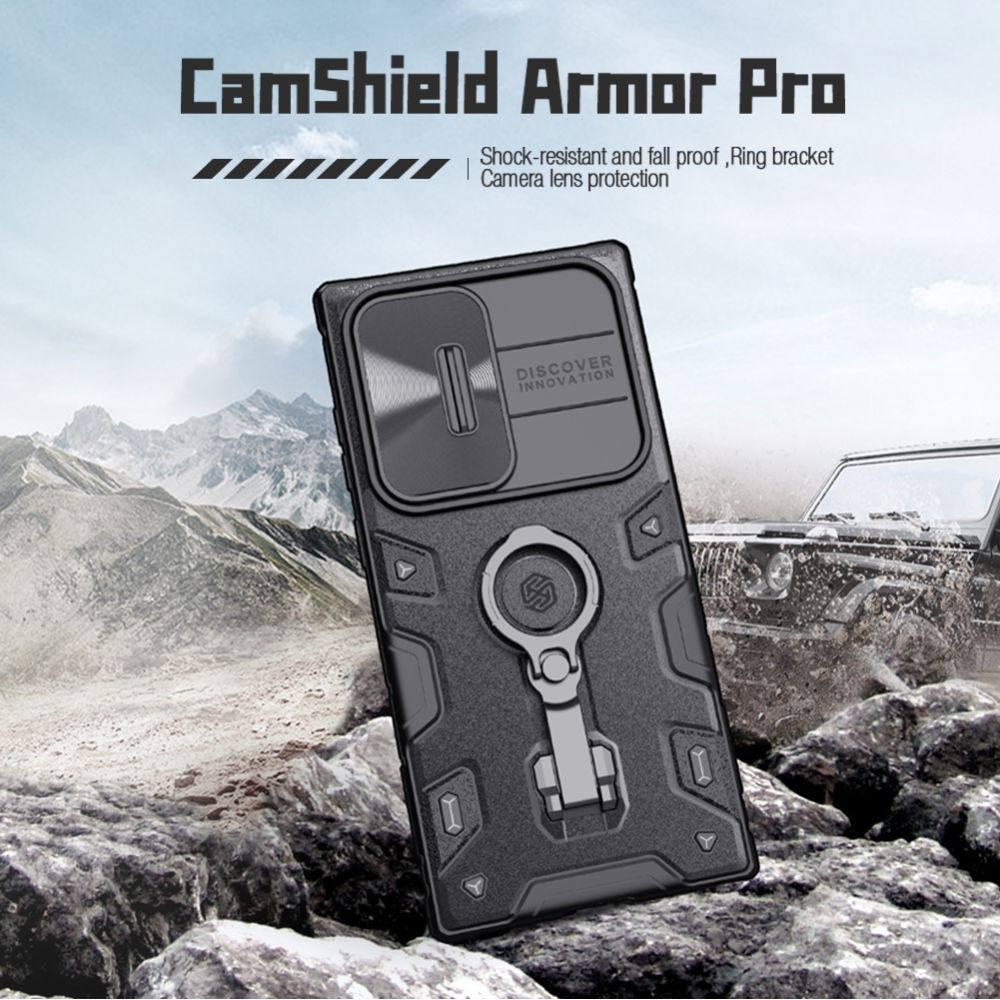 Nillkin CamShield Armor Samsung Galaxy S23 Ultra Hoesje Slider Groen afbeelding 12