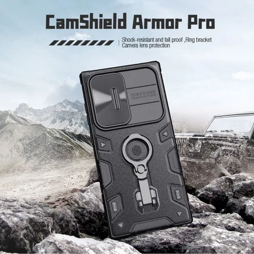 Nillkin CamShield Armor Samsung Galaxy S23 Ultra Hoesje Slider Groen afbeelding 12