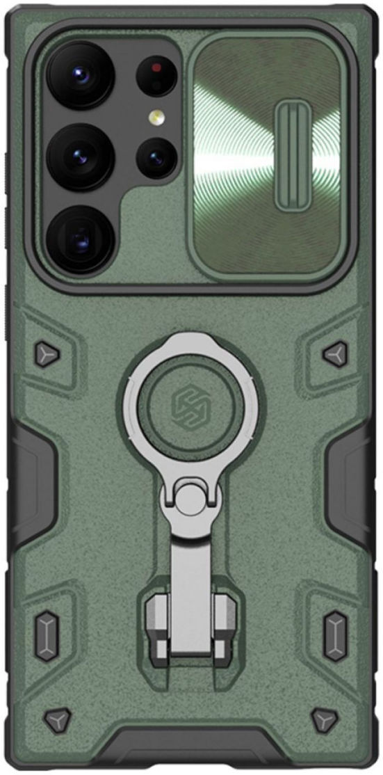 Nillkin CamShield Armor Samsung Galaxy S23 Ultra Hoesje Slider Groen afbeelding 2