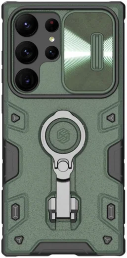 Nillkin CamShield Armor Samsung Galaxy S23 Ultra Hoesje Slider Groen afbeelding 2