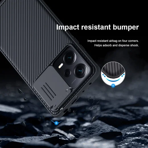 Nillkin CamShield Xiaomi Redmi Note 12 Pro Plus Hoesje Blauw afbeelding 12