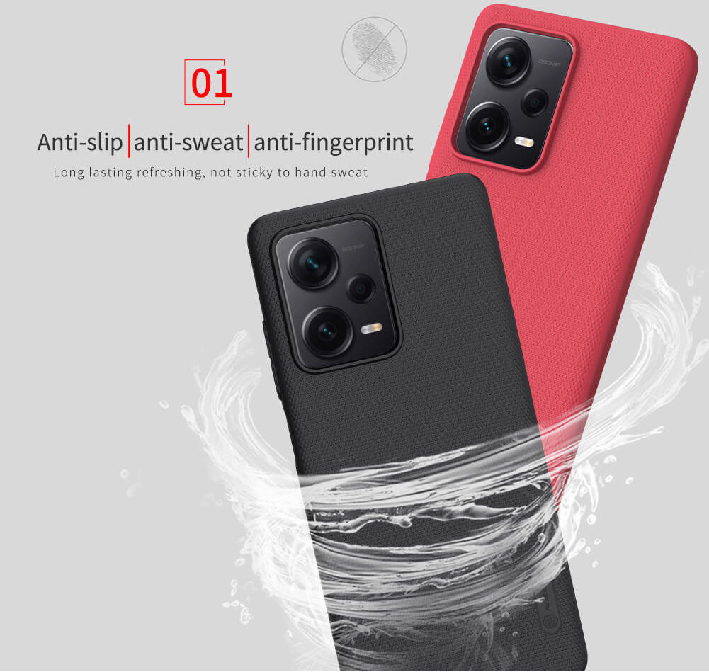 Nillkin Frosted Shield Xiaomi Redmi Note 12 Pro Plus Hoesje Zwart afbeelding 5