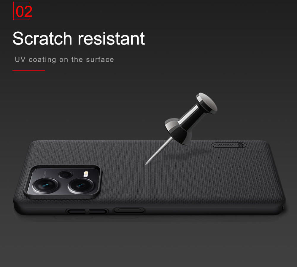 Nillkin Frosted Shield Xiaomi Redmi Note 12 Pro Plus Hoesje Zwart afbeelding 6