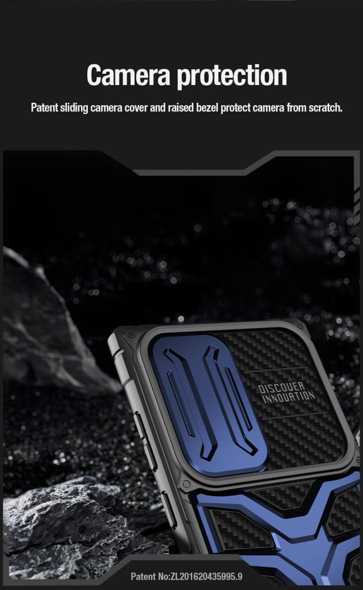 Nillkin Adventurer Samsung Galaxy S23 Ultra Hoesje Back Cover Zwart afbeelding 6