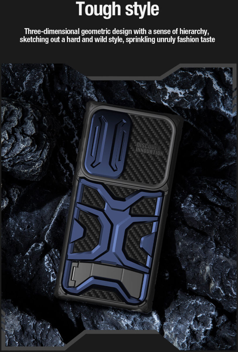 Nillkin Adventurer Samsung Galaxy S23 Ultra Hoesje Back Cover Zwart afbeelding 7