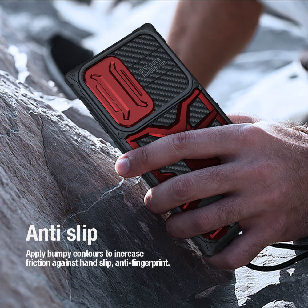 Nillkin Adventurer Samsung Galaxy S23 Ultra Hoesje Back Cover Zwart afbeelding 8