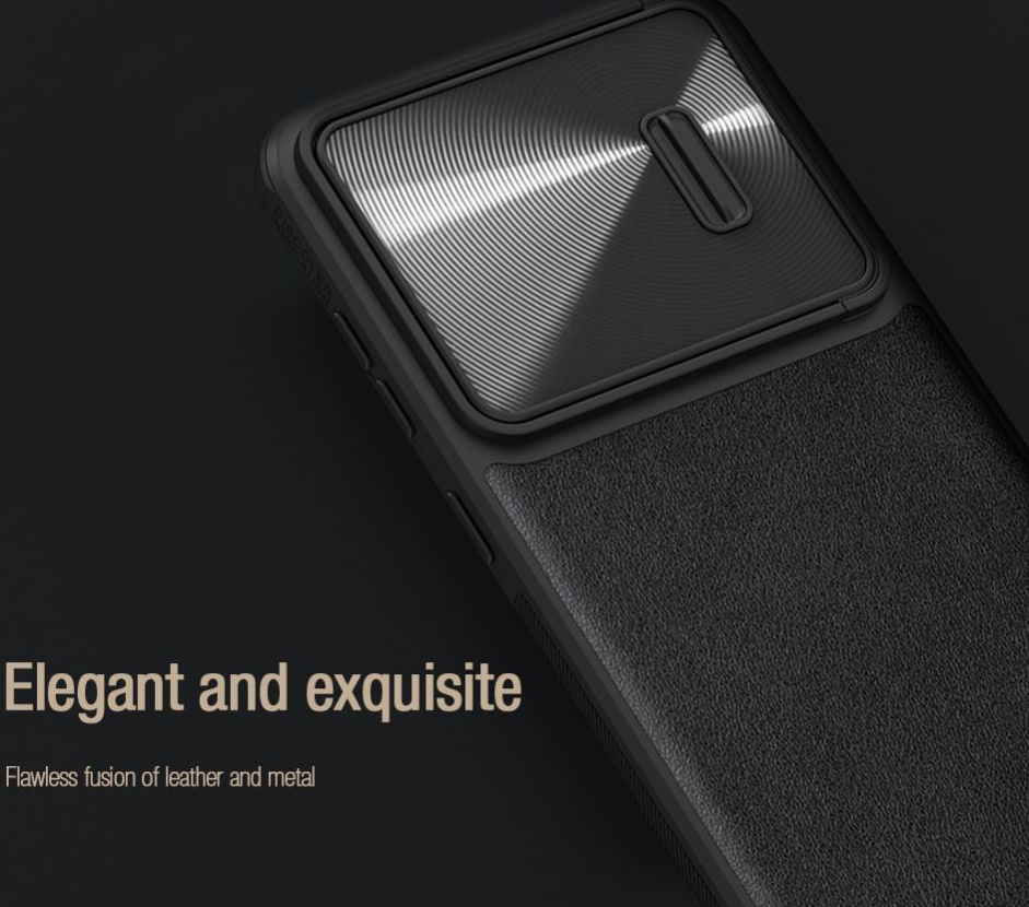 Nillkin Leather Samsung Galaxy S23 Hoesje met Camera Slider Zwart afbeelding 5