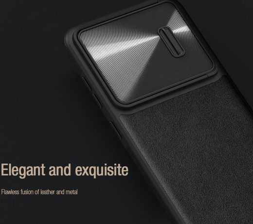 Nillkin Leather Samsung Galaxy S23 Hoesje met Camera Slider Zwart afbeelding 5