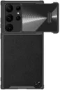 Nillkin Leather S Samsung Galaxy S23 Ultra Hoesje Camera Slider Zwart