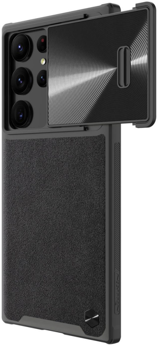 Nillkin Leather S Samsung Galaxy S23 Ultra Hoesje Camera Slider Zwart afbeelding 11