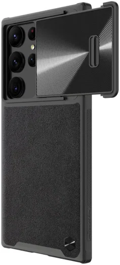 Nillkin Leather S Samsung Galaxy S23 Ultra Hoesje Camera Slider Zwart afbeelding 11