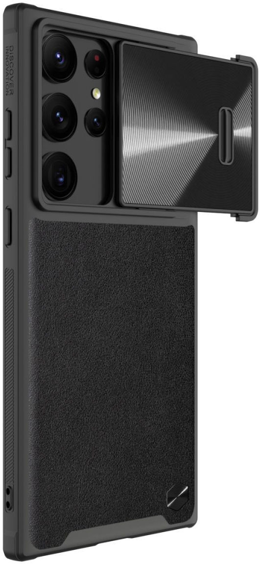 Nillkin Leather S Samsung Galaxy S23 Ultra Hoesje Camera Slider Zwart afbeelding 2