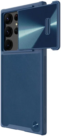 Nillkin Leather S Samsung Galaxy S23 Ultra Hoesje Camera Slider Blauw afbeelding 11