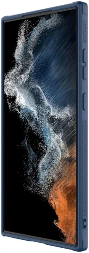 Nillkin Leather S Samsung Galaxy S23 Ultra Hoesje Camera Slider Blauw afbeelding 12