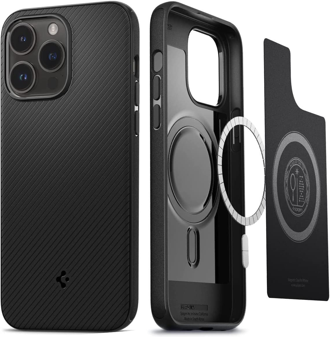 Spigen Mag Armor Apple iPhone 14 Pro Hoesje MagSafe Back Cover Zwart afbeelding 1
