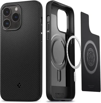 Spigen Mag Armor Apple iPhone 14 Pro Hoesje MagSafe Back Cover Zwart