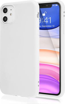 Apple iPhone 11 Hoesje Dun TPU Back Cover Wit