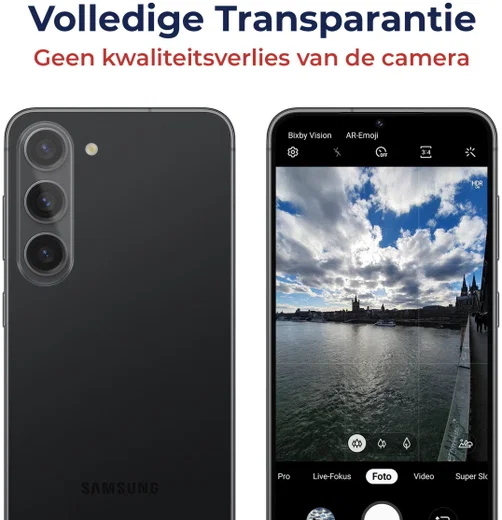 Rosso Samsung Galaxy S23 / S23 Plus Camera Lens Protector Transparant afbeelding 4