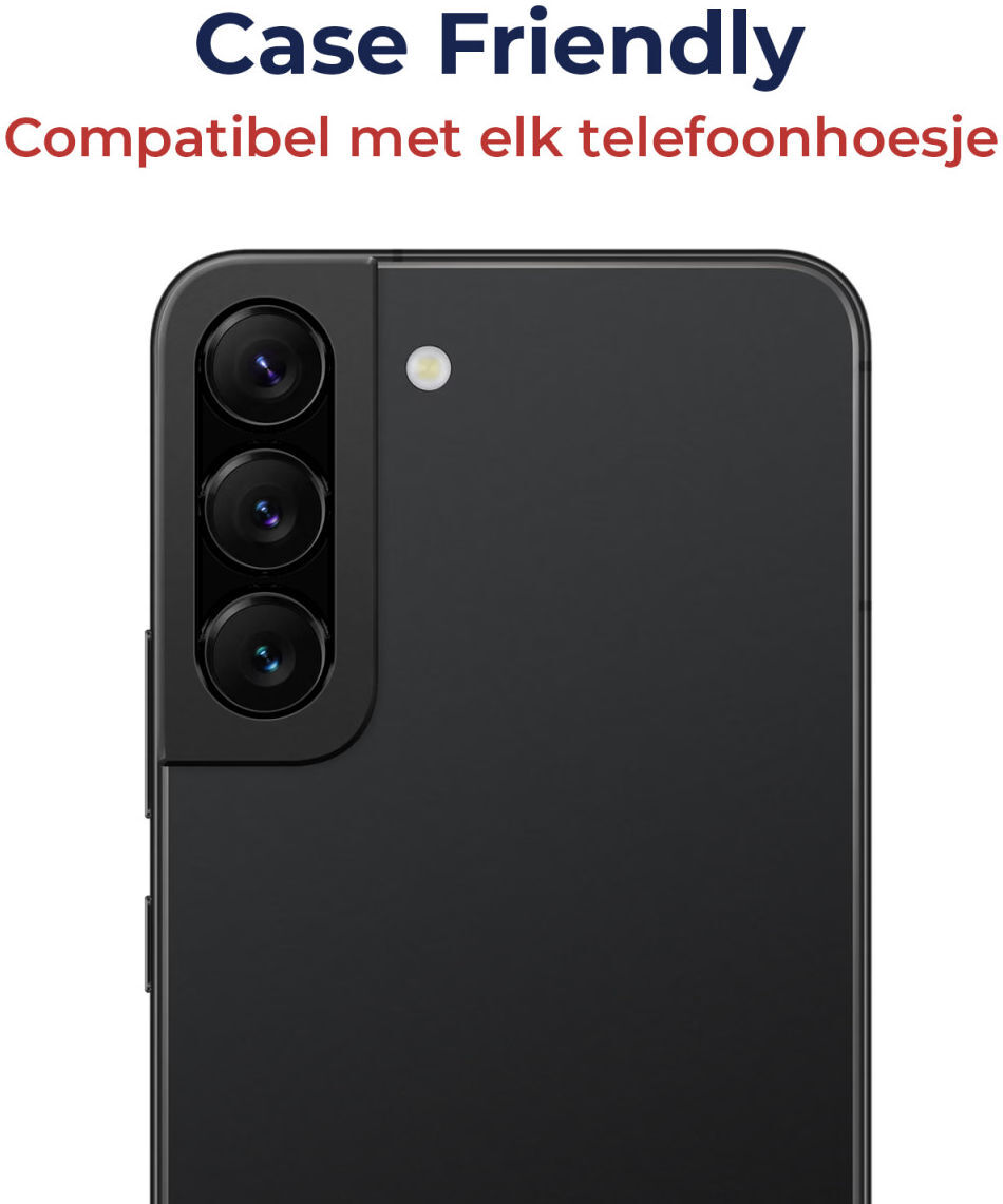 Rosso Samsung Galaxy S23 / S23 Plus Camera Lens Protector Zwart afbeelding 2