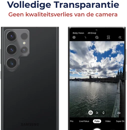 Rosso Samsung Galaxy S23 Ultra Camera Lens Protector Transparant afbeelding 4