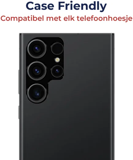 Rosso Samsung Galaxy S23 Ultra Camera Lens Protector Zwart afbeelding 2