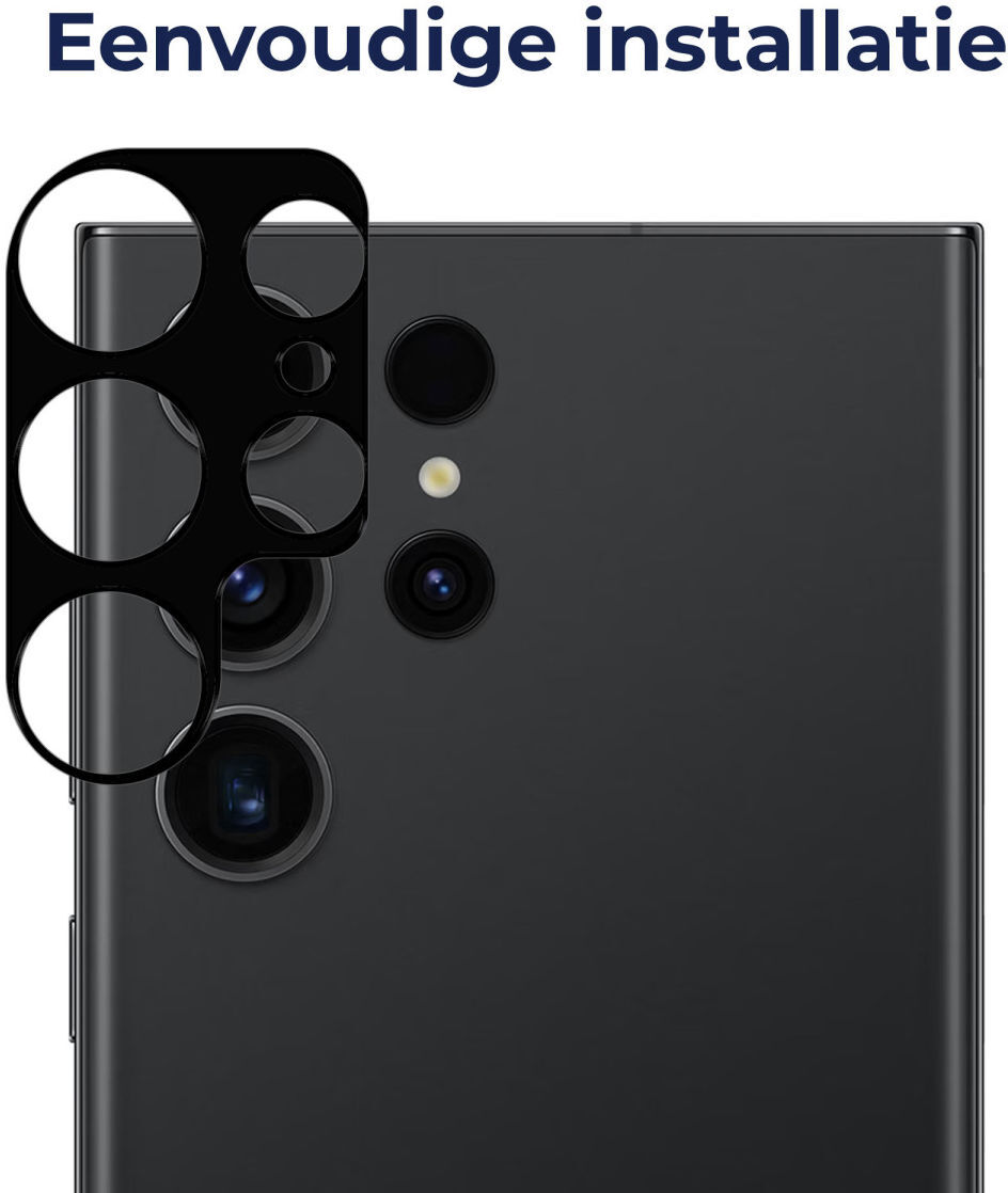 Rosso Samsung Galaxy S23 Ultra Camera Lens Protector Zwart afbeelding 4