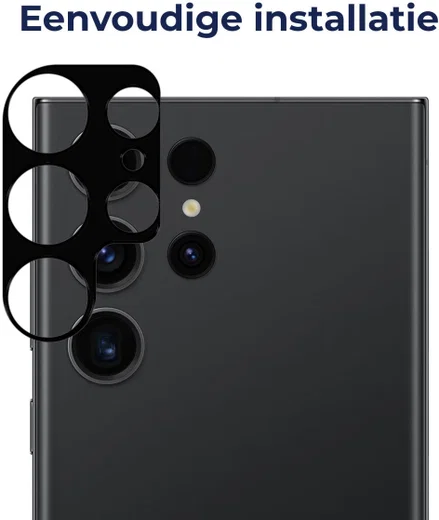 Rosso Samsung Galaxy S23 Ultra Camera Lens Protector Zwart afbeelding 4