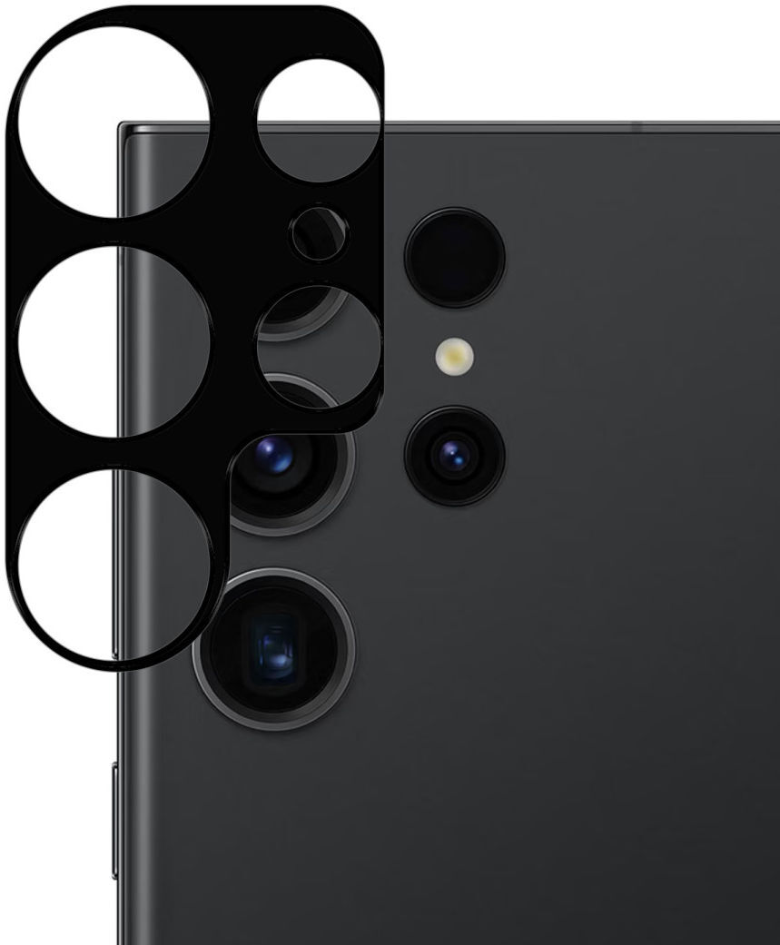 Rosso Samsung Galaxy S23 Ultra Camera Lens Protector Zwart afbeelding 5