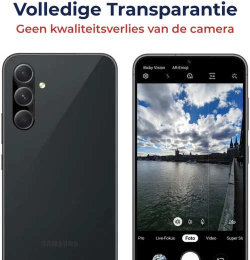 Rosso Samsung Galaxy A54 Camera Lens Protector Zwart afbeelding 5