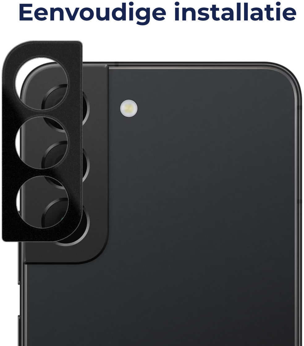 Rosso Samsung Galaxy S22 / S22 Plus Camera Lens Protector Zwart afbeelding 2