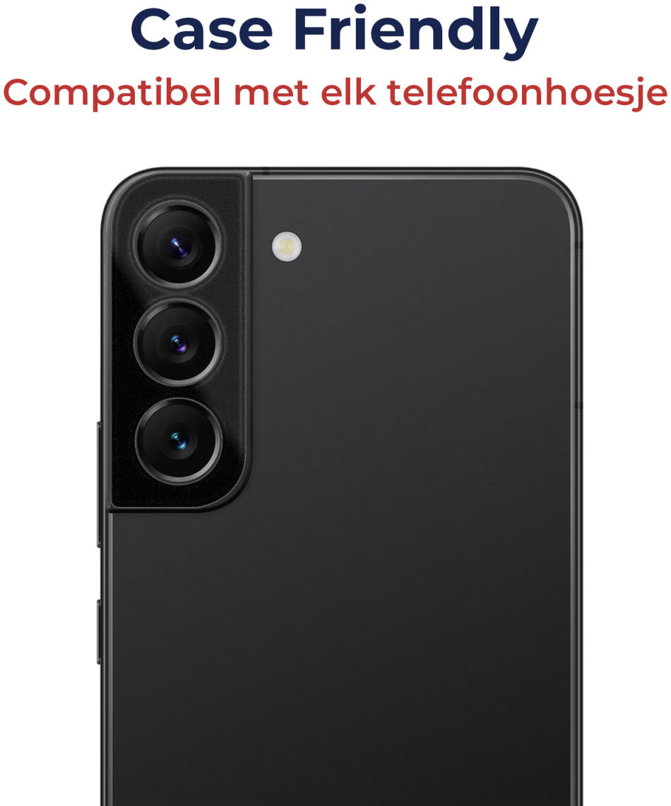 Rosso Samsung Galaxy S22 / S22 Plus Camera Lens Protector Zwart afbeelding 5