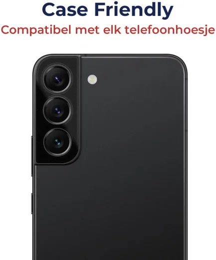 Rosso Samsung Galaxy S22 / S22 Plus Camera Lens Protector Zwart afbeelding 5