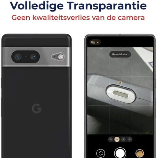Rosso Google Pixel 7 Camera Lens Protector Transparant afbeelding 2