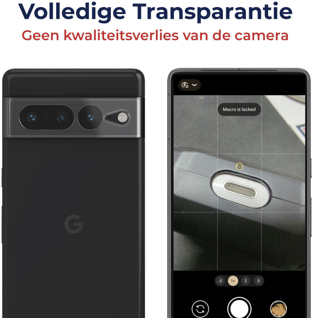 Rosso Google Pixel 7 Pro Camera Lens Protector Transparant afbeelding 2