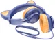 Hoco Kinder Koptelefoon Kattenoortjes met Ingebouwde Microfoon Blauw afbeelding 3