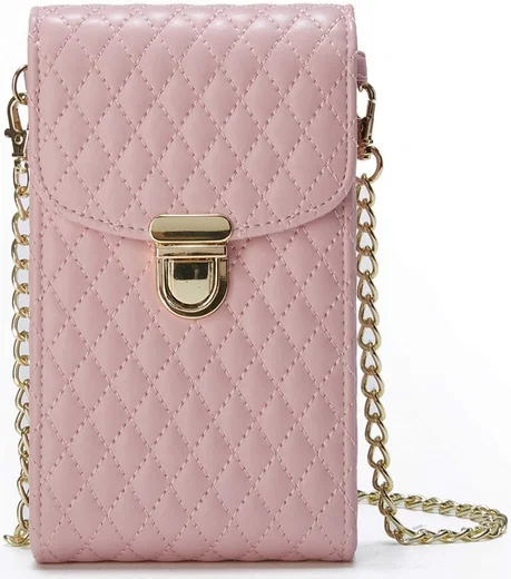 Universeel Crossbody Telefoontasje - Smartphone Schoudertasje Roze afbeelding 1