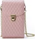 Universeel Crossbody Telefoontasje - Smartphone Schoudertasje Roze afbeelding 1