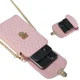 Universeel Crossbody Telefoontasje - Smartphone Schoudertasje Roze afbeelding 6