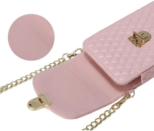 Universeel Crossbody Telefoontasje - Smartphone Schoudertasje Roze afbeelding 3