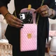 Universeel Crossbody Telefoontasje - Smartphone Schoudertasje Roze afbeelding 4
