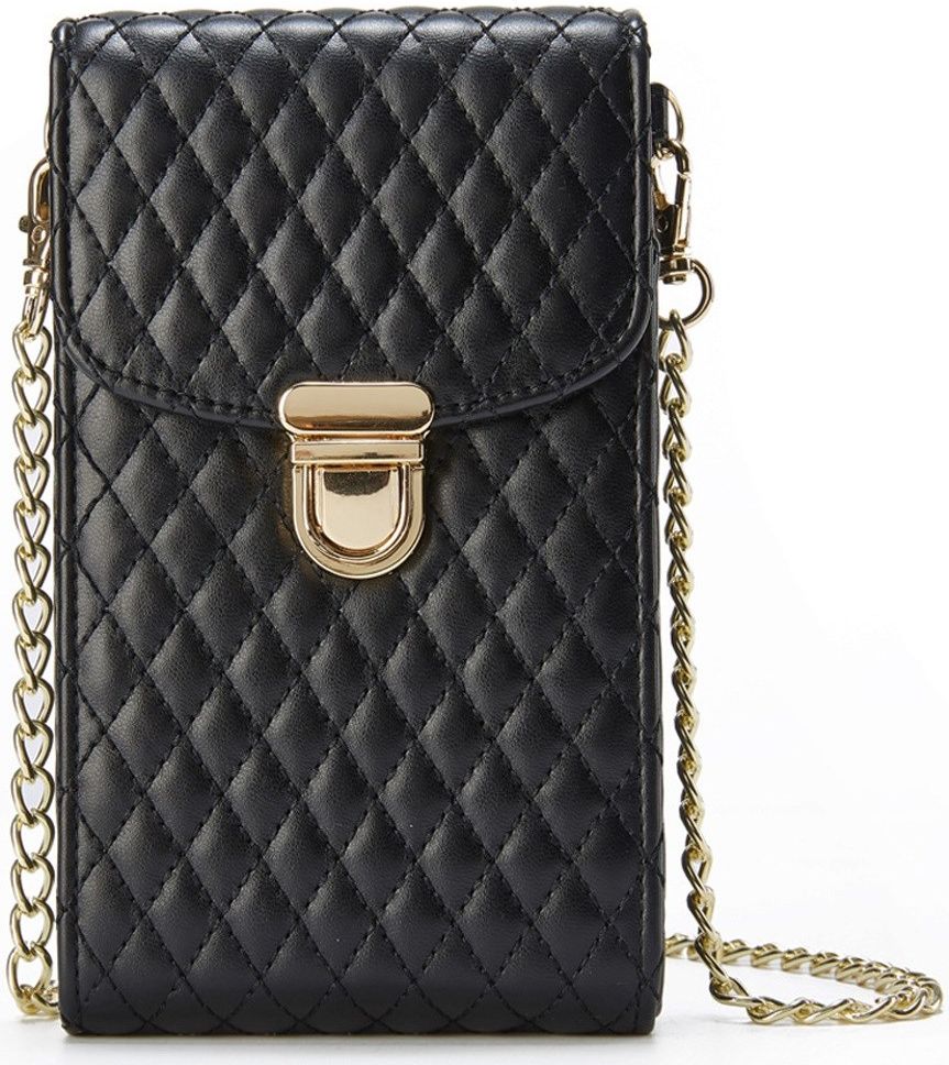 Universeel Crossbody Telefoontasje - Smartphone Schoudertasje Zwart afbeelding 1
