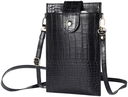Universeel Crossbody Telefoontasje - Schoudertasje Smartphone Zwart
