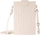 Universeel Crossbody Telefoontasje - Schoudertasje Smartphone Beige afbeelding 3