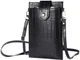 Universeel Crossbody Telefoontasje - Schoudertasje Smartphone Beige afbeelding 7