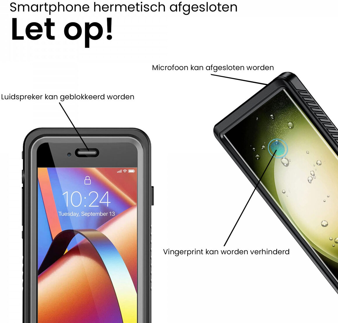 SBG Outdoor Case Samsung Galaxy S23 Plus Waterdicht Zwart afbeelding 5