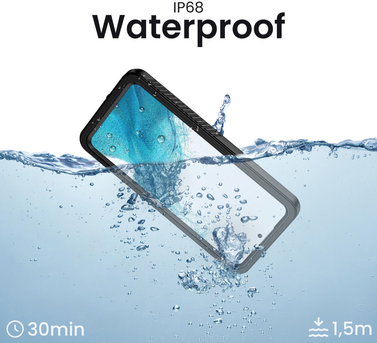 SBG Outdoor Case Samsung Galaxy S23 Ultra Waterdicht Zwart afbeelding 4