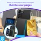 Samsung Galaxy S23 3 in 1 Back Cover Portemonnee Hoesje Zwart afbeelding 5