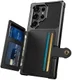 Samsung Galaxy S23 Ultra 3 in 1 Back Cover Portemonnee Hoesje Zwart afbeelding 9
