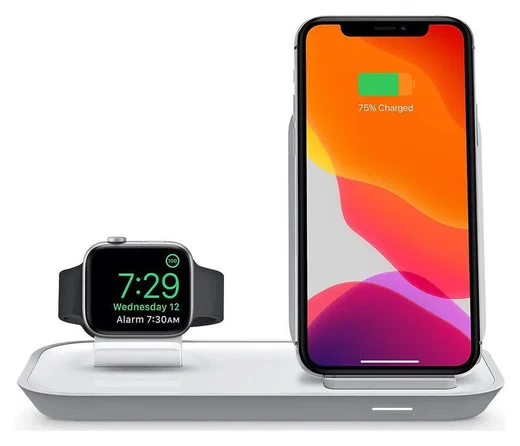 Mophie 2-in-1 7.5W Draadloze Oplader Telefoon/Apple Watch Standaard afbeelding 3